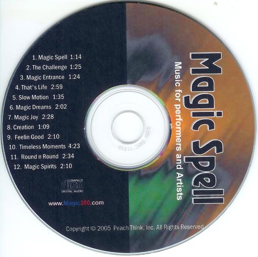 Magic Spell Licensed Music CD for Performers and Artists Magic Spell Licensed Music CD for Performers and Artists